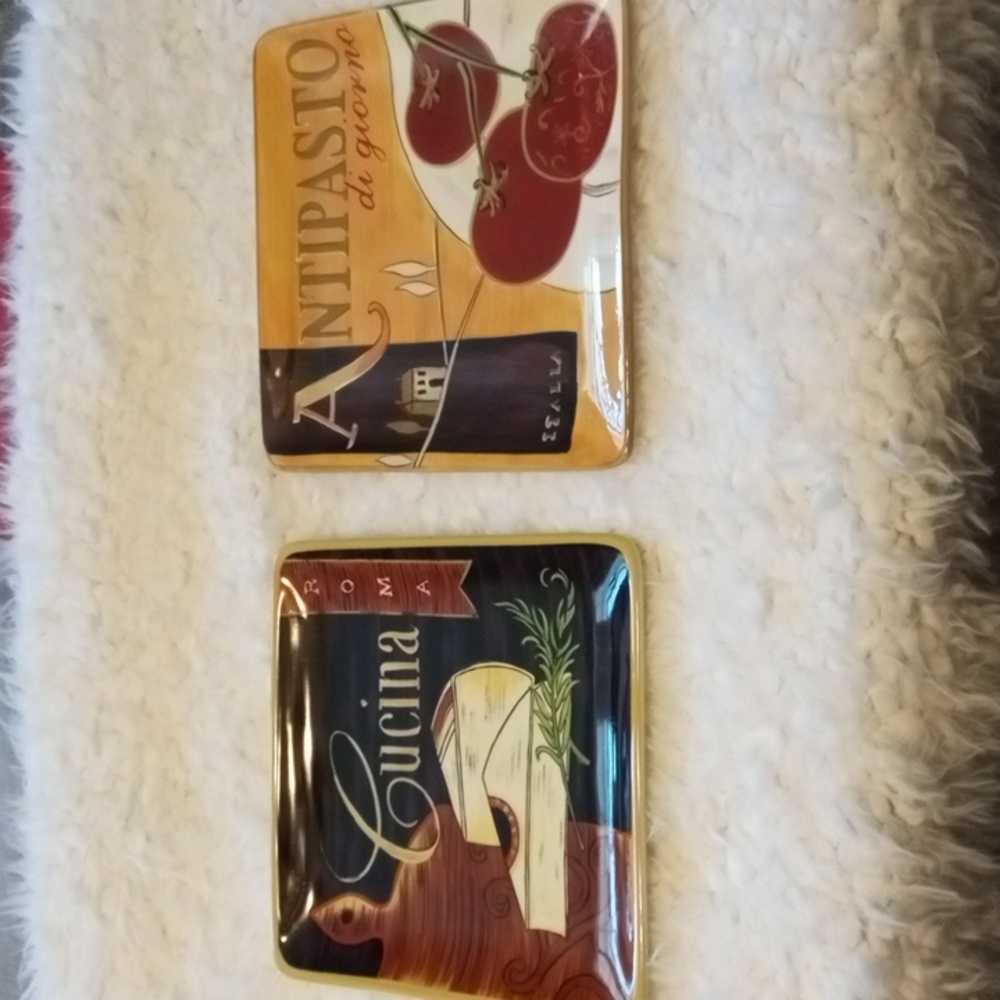 2pc Earthenware Cucina Plates